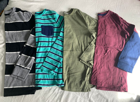 landsend carters Set of 4 long sleeve t's landsend, carters, old navy, catandjack 14
