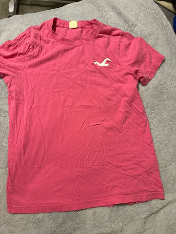 Hollister Pink Logo shirt Medium runs small Men's - S