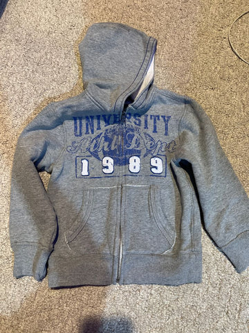 TCP Football zip hoodie 6T/6X
