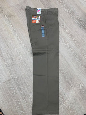 Lee NWT brown pants 36x34 No iron, flat front. New 36