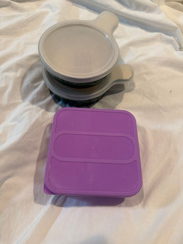 Alco 2 green dishes and 1 sandwich box Kitchen