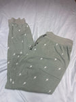Hippy Rose Green with lighting strike lounge pants Women's - M