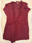 Joseph A Maroon sweater jacket Women's - S