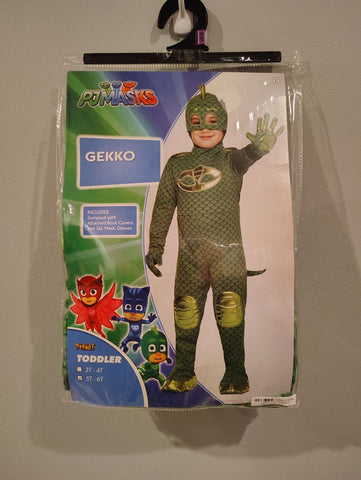 PJ Masks Gekko Halloween costume size 5/6 EUC 5T/5
