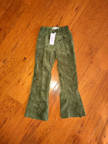 Marie Nicole Sage green flare leg pants brand new fits a 4/5 4T/4