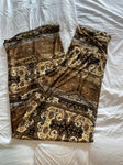 Catos Brown pattern gaucho pants Women's - L