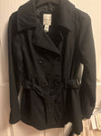 Vine & Valley Black pea coat never worn Junior Large 9-11