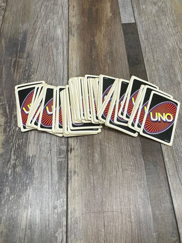 UNO card game All cards are included-none missing, Fair condition Games