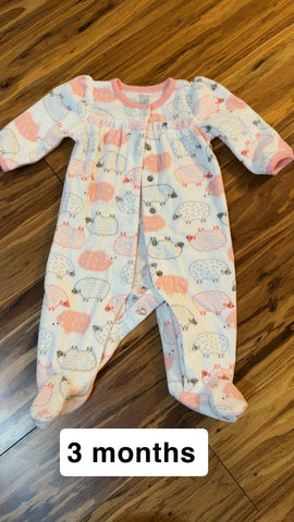 Fleece lambs  0-3 Months