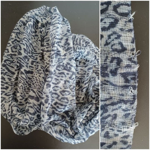 Cato Navy Blue "Infinity" Scarf -snags near edge Miscellaneous