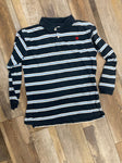 Duck head - Collar Navy blue stripes long sleeve shirt 10