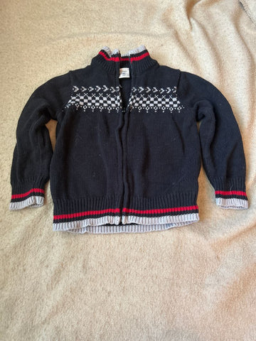 Old Navy Zip up Black sweater 4T/4