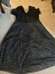 Unknown Black and silver dot dress Women's XL 16