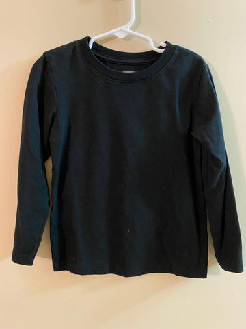 Cat & Jack Girls black long sleeve tshirt 5T/5