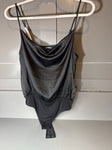 Express NWT black silk bodysuit Women's - S