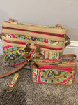 Spartina Crossbody purse, wallet & keychain. Bag