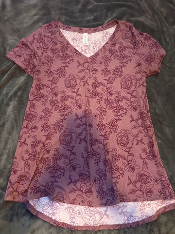 Lularoe Short sleeved shirt, flower print Women's - S