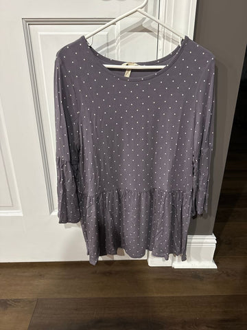 Matilda Jane Purple with white dots tops Women's - M