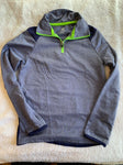 Champion Blue pullover silky material with lime zipper 4T/4