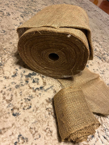 Huge roll of burlap Around 8 in wide Arts-Crafts-Hobbies