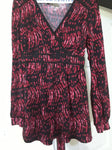 Motherhood Maternity Red/Black Dot L/S Top Women's XL 16+
