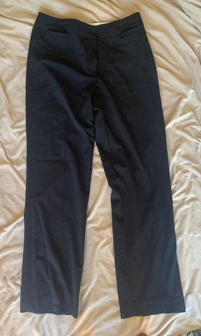 Liz Claiborne Black with white pinstripe pants Women's 6