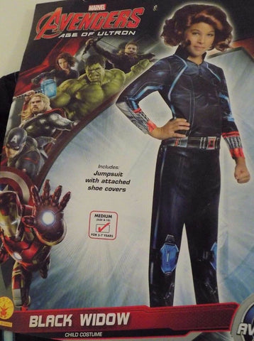 NEW Avengers Costume Black Widow Small 4-6 Halloween 6T/6X