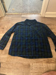 Unknown Blue and green flannel shirt Men's - L