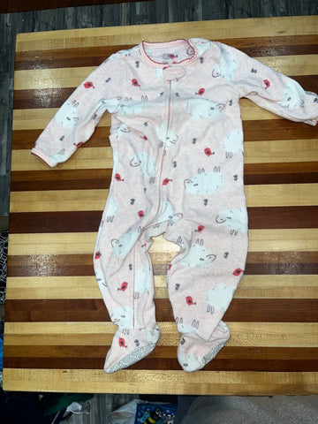 Carters pink w/sheep birds 12 Months