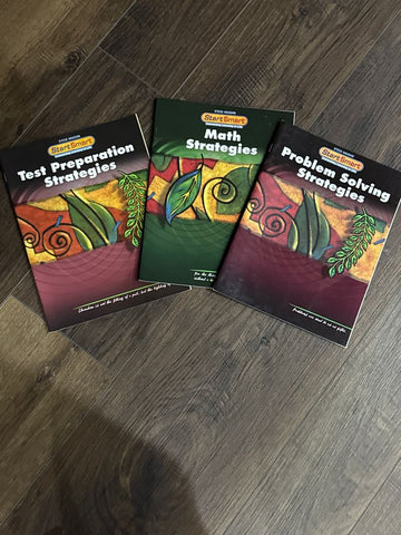 Steck Vaughn 3 book set math strategies problem solving test taking strategies Educational
