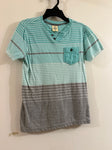 Rustic blue Teal stripe shirt 10
