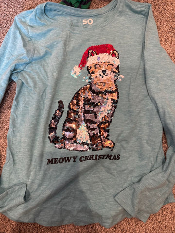 Meowy christmas Sequin 14