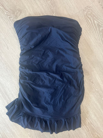 J Crew Navy skirted swimsuit, teensy white spot on front Women's 12