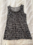 Loft Black and white sleeveless top Women's - M