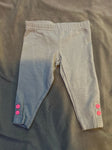Carters 3m cotton pants, pink buttons on sides 0-3 Months