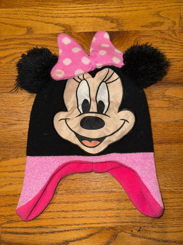 Disney Osfm girls Minnie Mouse toboggan small spot on bow may wash out Hat
