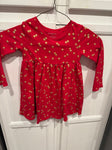 Kidtopia Red/gold polka dot dress 5T/5