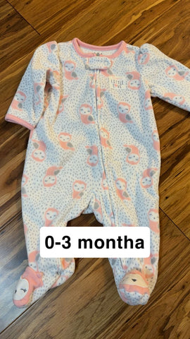 Fleece owls  0-3 Months
