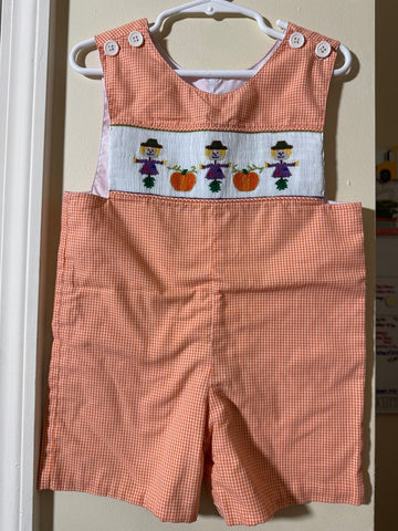Mom & Me Halloween Scarecrow Shortall Jon Jon 18 Months