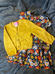 Goodlad Flower Navy Dress with Yellow Sweater 24 Months