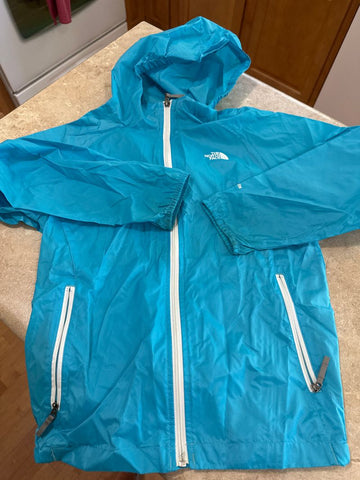 The North Face Size 14/16 aqua wind/rain jacket 14