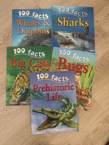 5 100 facts books Soft cover Youth Chapter Book