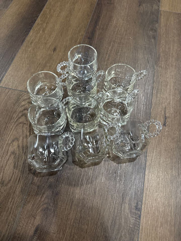 Crystal Set of punch glasses set of 10 Kitchen