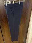 Loft Ladies petite 6 navy pointe material cropped pull on dress pants Women's 6