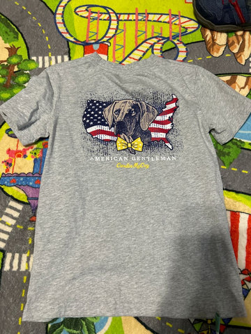 McCoy Size 6/7 this is the back front has name brand on small pocket 6T/6X
