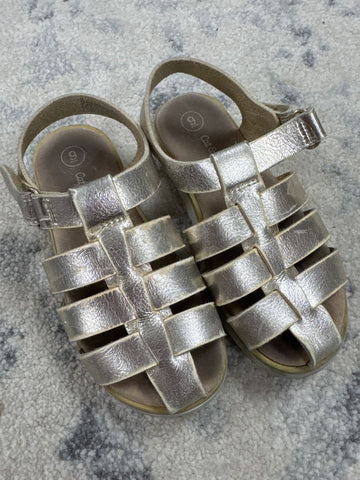 Cat & Jack Gold sandals 9 (Lil' Kid)