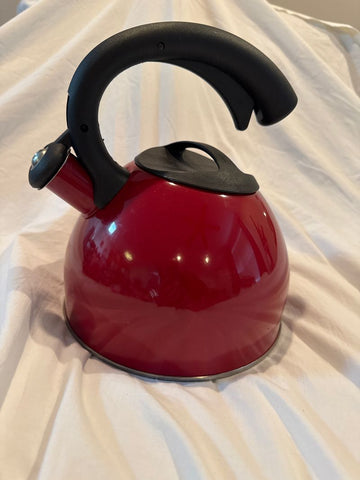 Remedy Tea kettle red small scratch on front Kitchen