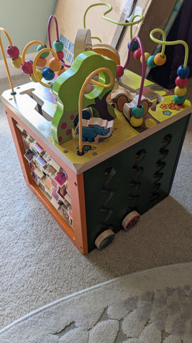 B. You Activity cube, one round toy green side missing, loose arms w/bal Infant (0-2 yrs)
