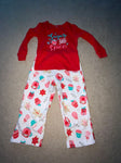 Carters Long sleeve snug fit. Small marker spot on top. Fleece bottoms 2T