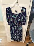 Justice Navy and floral dress xl 16/18 16